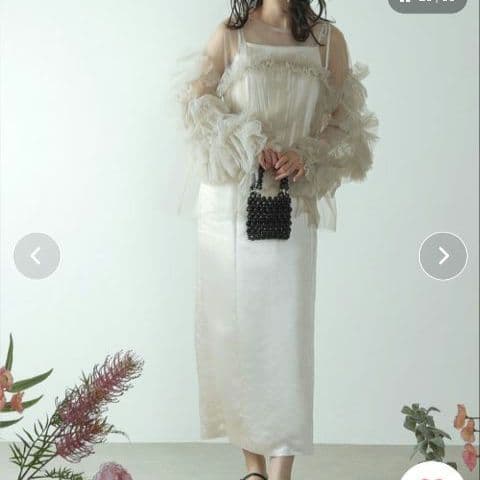 kana / ANDRESD】 デコラティブチュールトップス フリル 結婚式 - メルカリ