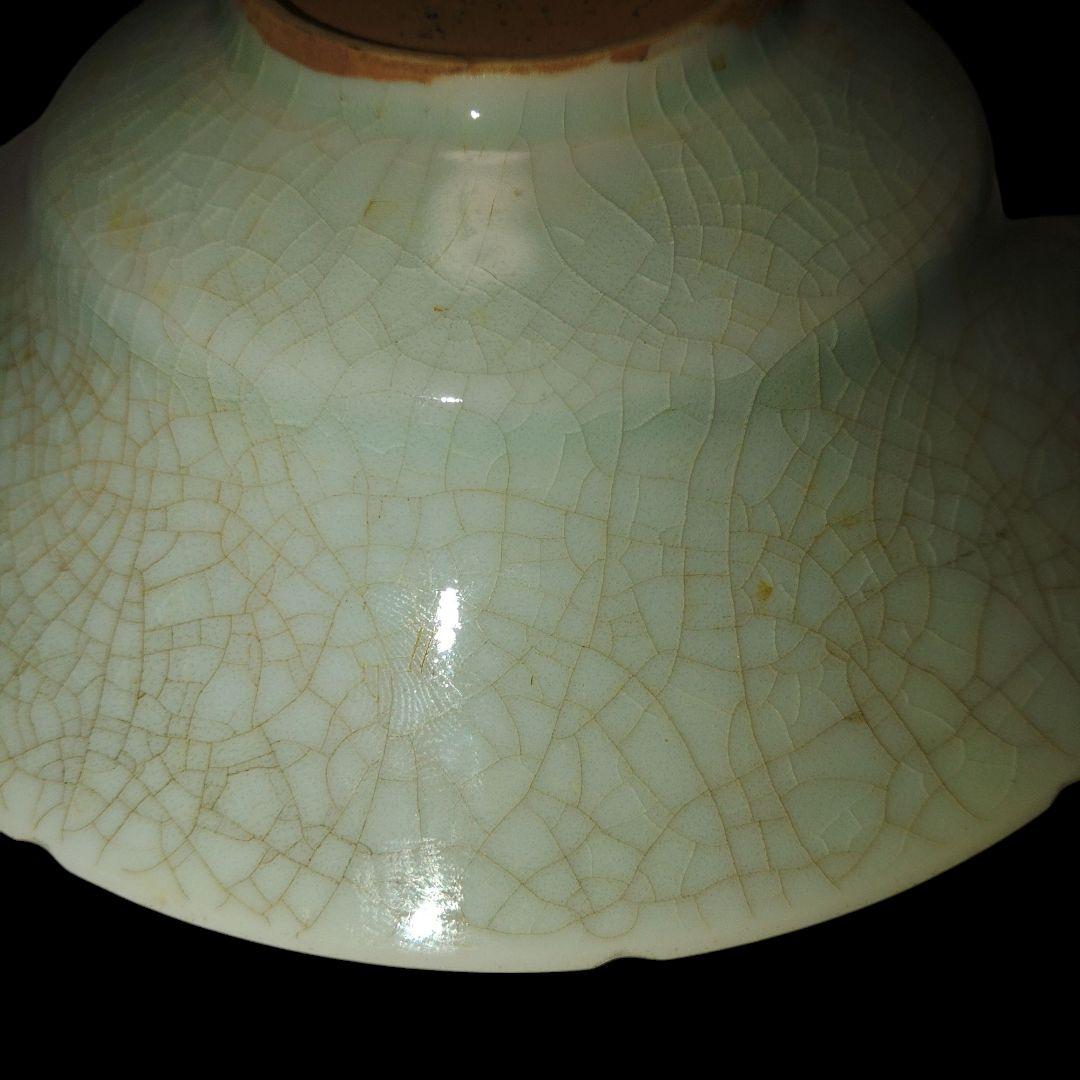 北宋青白磁腰折皿 中国古玩 アンティーク