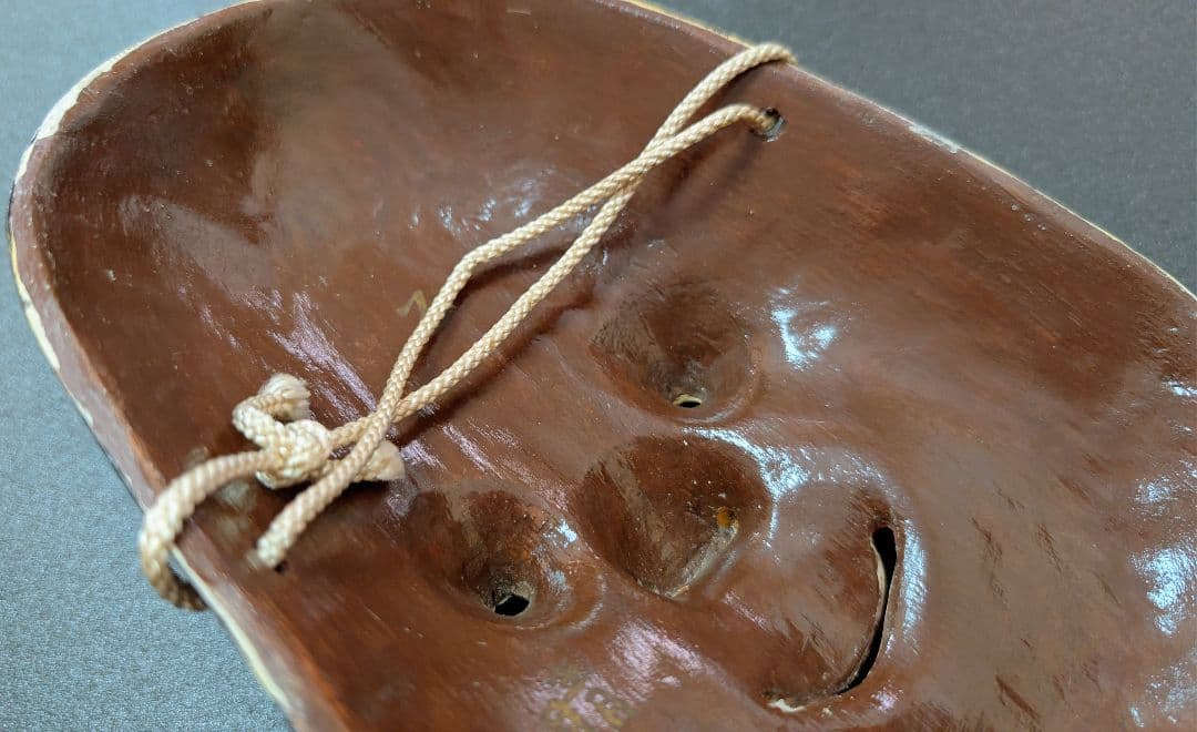 斎藤春雄作 能面師 木彫 お多福 おかめ 能面 女面 お面 - メルカリ