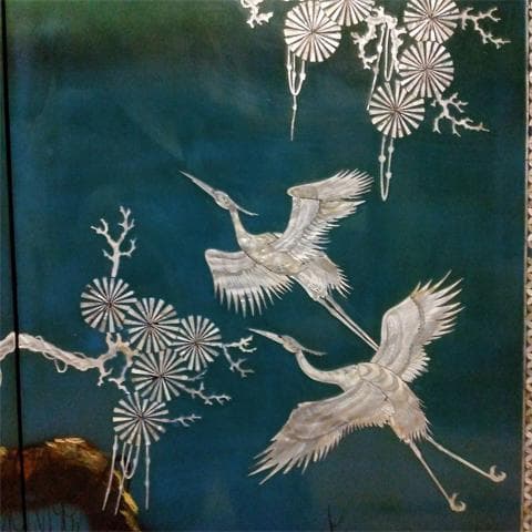 ★特大！　横238㎝（4枚組）　螺鈿　らでん　壁掛け/壁飾り　沖縄本島引取限定