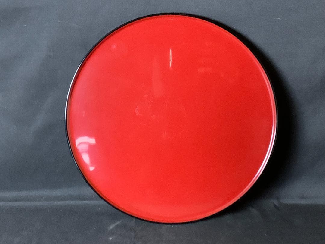 東大寺 二月堂練行衆盤写 木製 日の丸盆 共箱 780