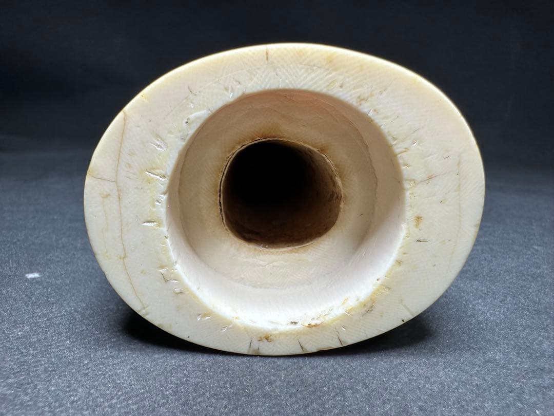 極上 天然素材 アンティーク 筆筒 置物 骨董 飾り物 古美術品 細密細工彫刻