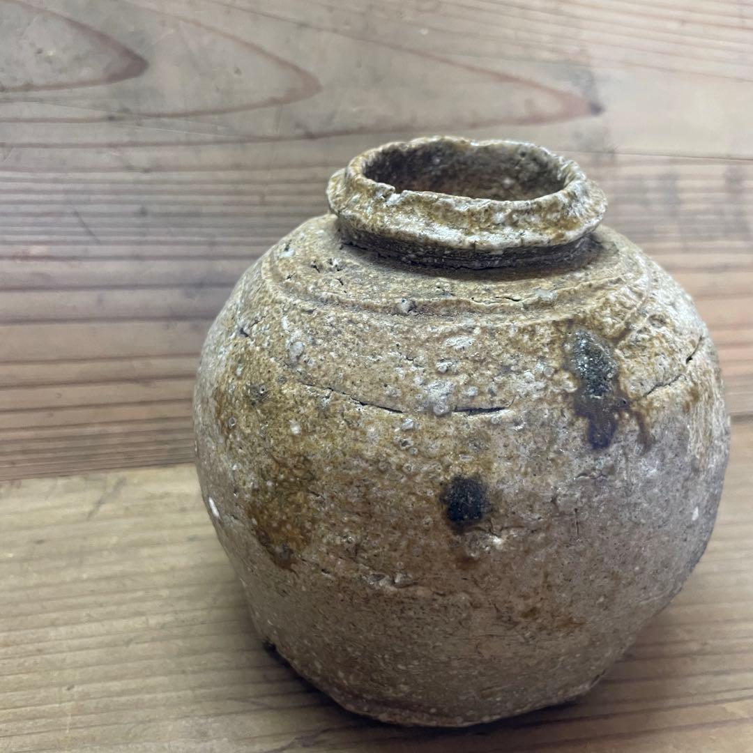 杉本貞光　掛け花入れ【m1203 花瓶　骨董　茶道　茶道具　花道　レトロ 壺 】 杉本貞光 掛け花入れ【m1203 花瓶 骨董 茶道 茶道具 花道 レトロ 壺 】