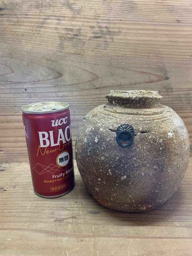 杉本貞光 掛け花入れ【m1203 花瓶 骨董 茶道 茶道具 花道 レトロ 壺 】