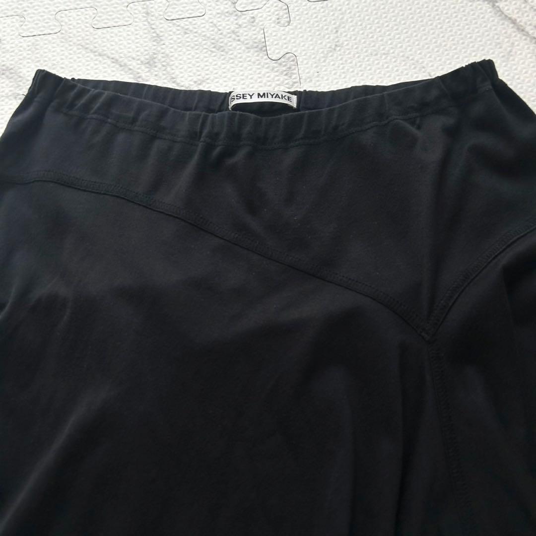 美品✨イッセイミヤケ 変形 アシンメトリー スカート コットン ブラック 3