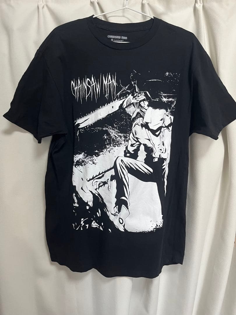 チェンソーマン Tシャツ XLサイズ 黒 白 アニメTシャツ - メルカリ