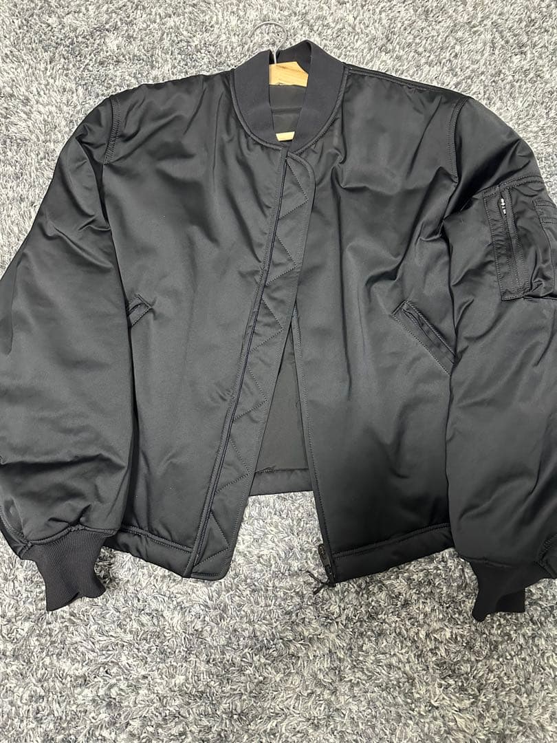 CLEL ウールブレンド ヘリンボーンツイードファイヤーマンブルゾン