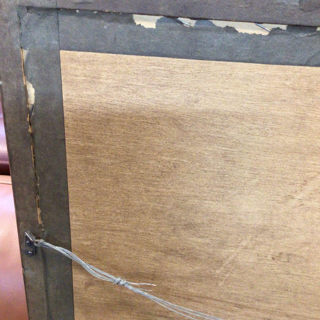 風船と少女の絵 エイボン カンパーナ 春 Avon Campana 絵画USED