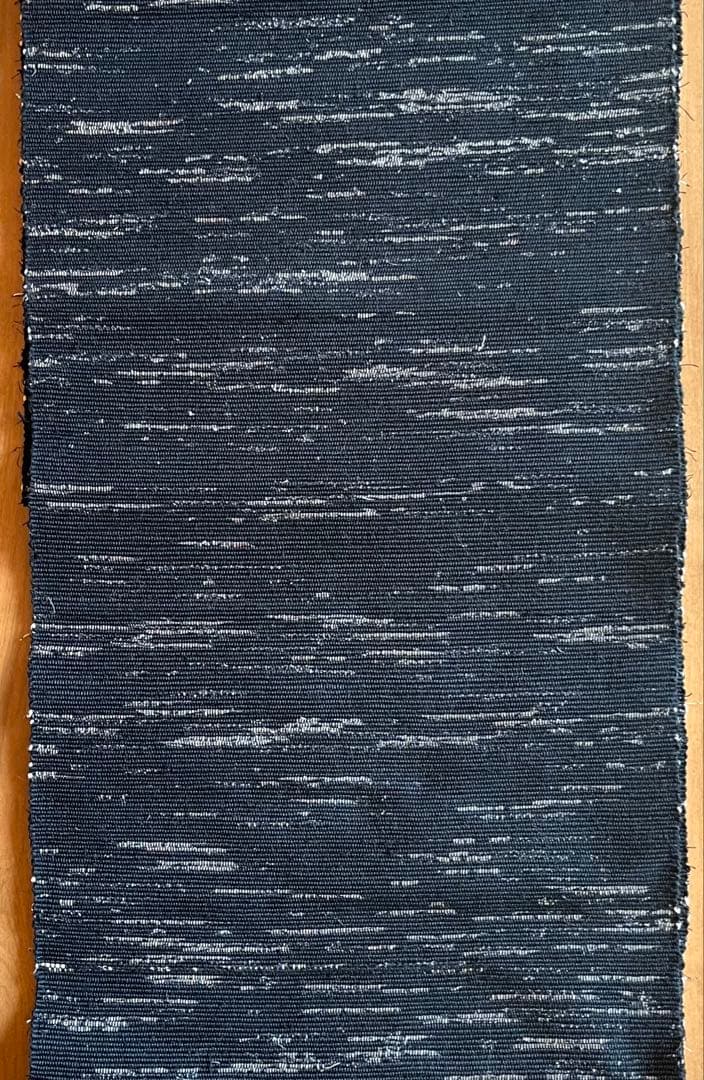 古布　正絹　藍染め　裂織り