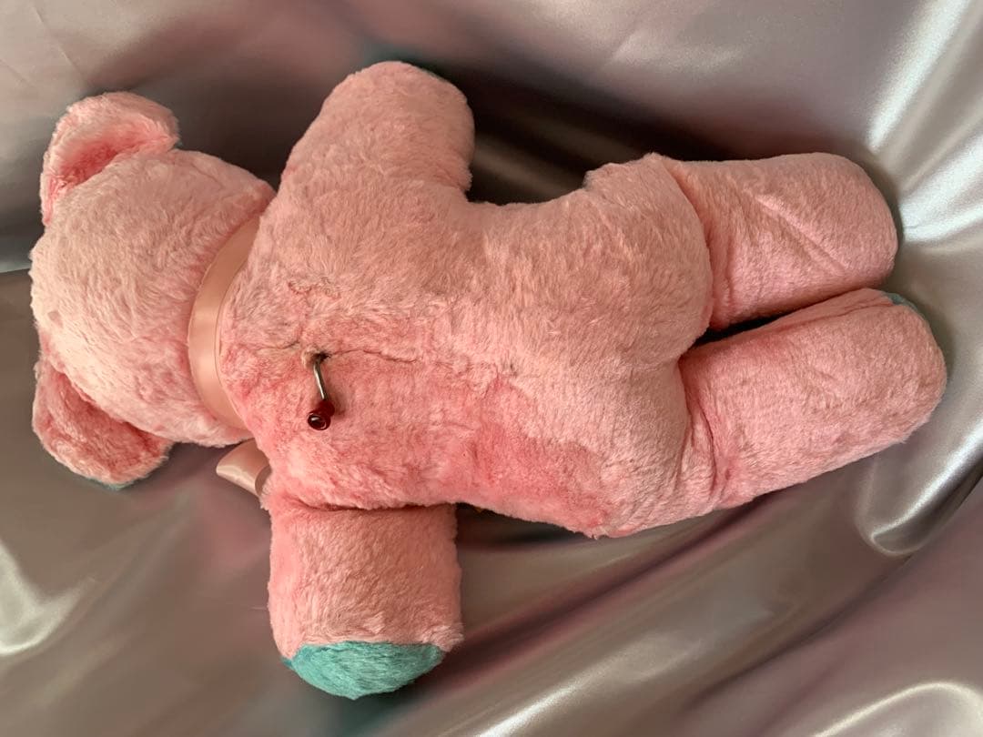 ビンテージドール　美品　ラバーノーズ　キョロ目のベア　オルゴール付き　くま　クマ