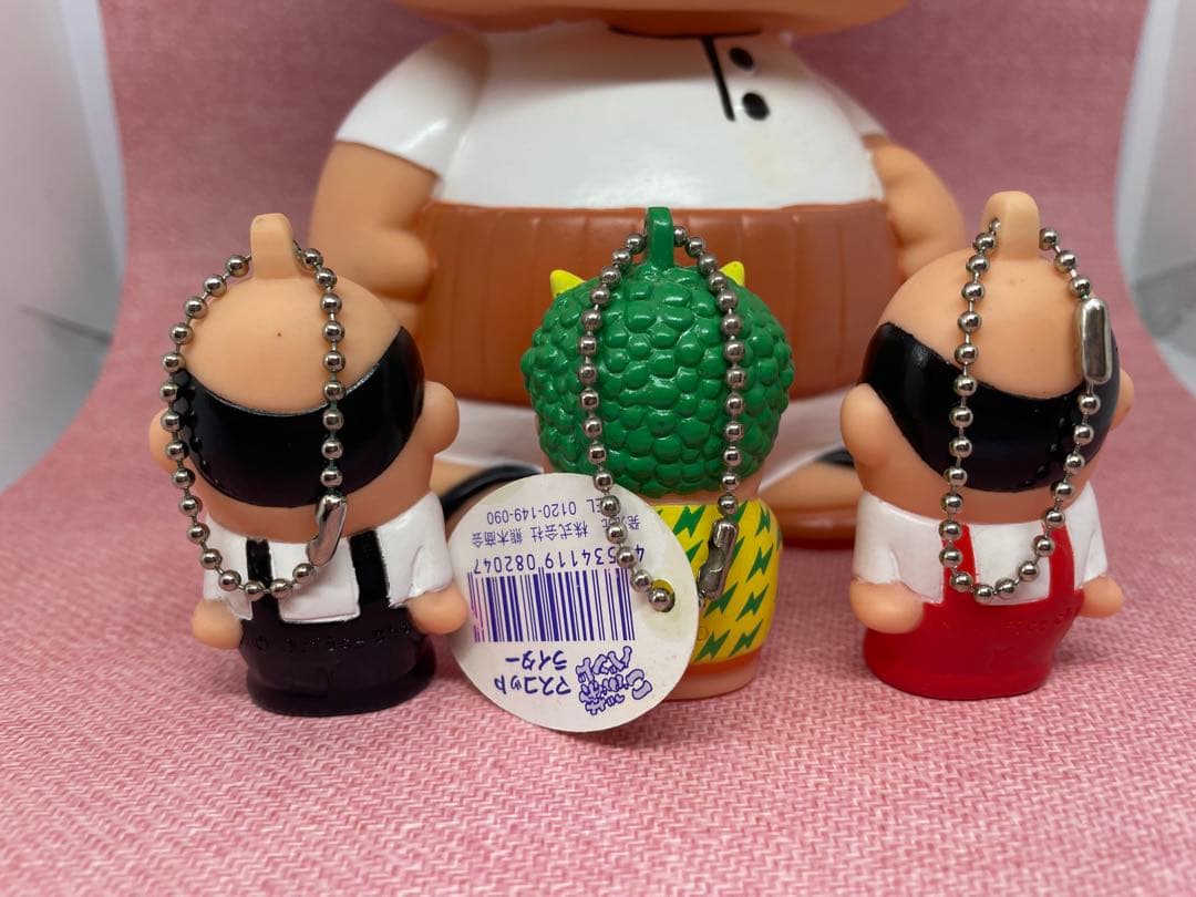 ドリフ　加トちゃん　大きな　貯金箱　ソフビ　高木ブー　指人形３個　全４個セット