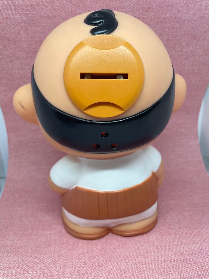 ドリフ　加トちゃん　大きな　貯金箱　ソフビ　高木ブー　指人形３個　全４個セット