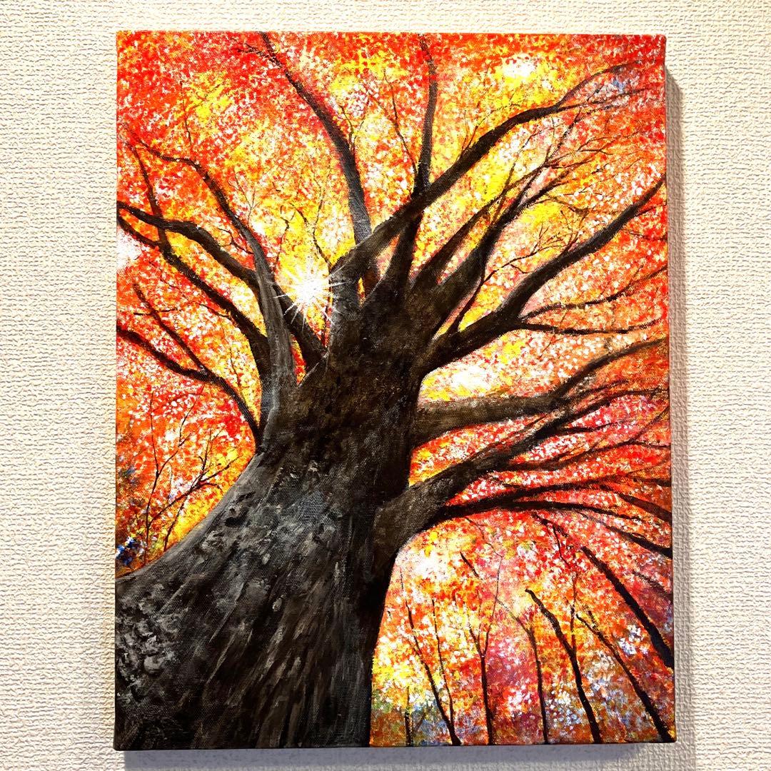 額縁付】安田酔竹先生朱竹画の額幸運招く