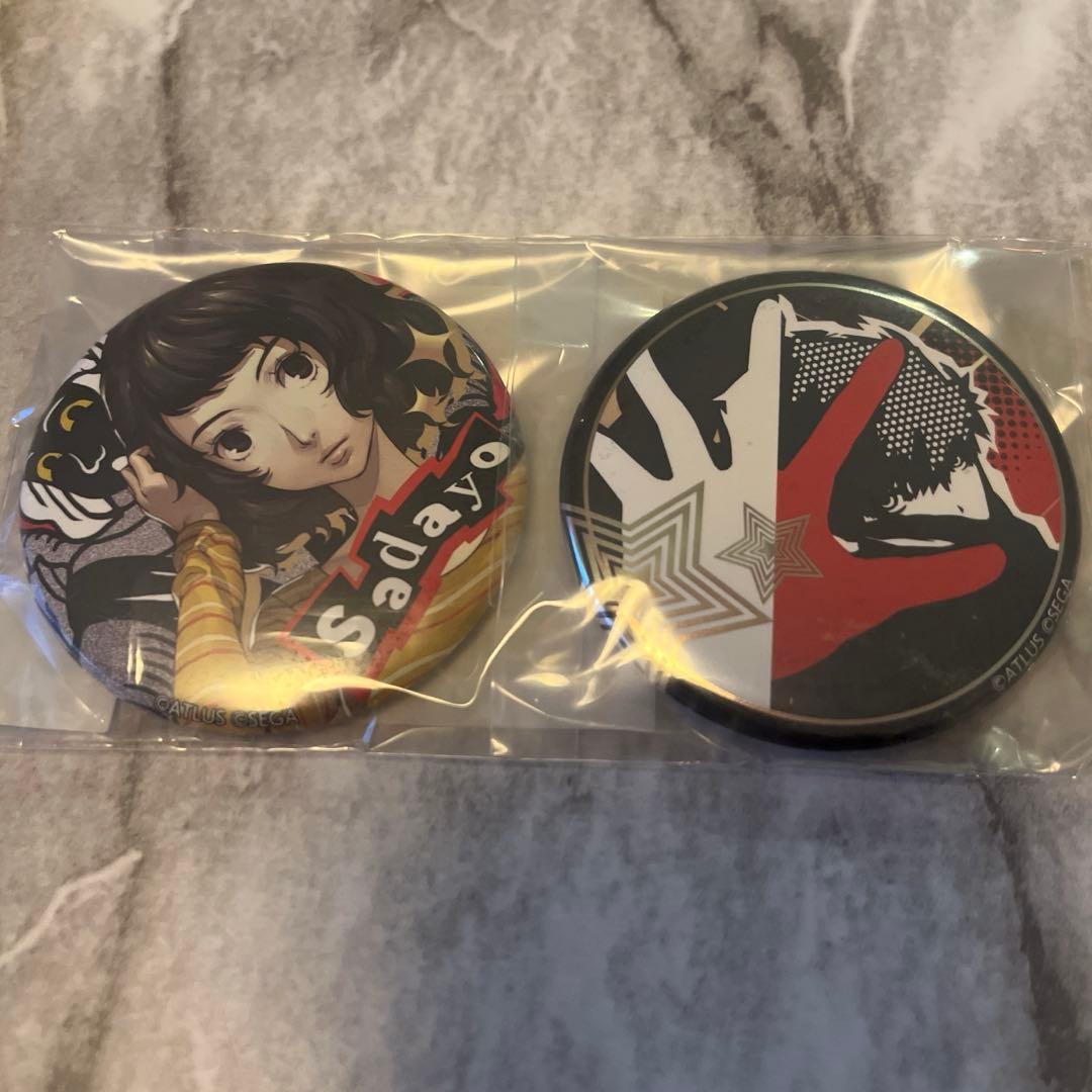 楽天コレクション ペルソナ5 ザ・ロイヤル」 缶バッジ 2個セット 川上貞代
