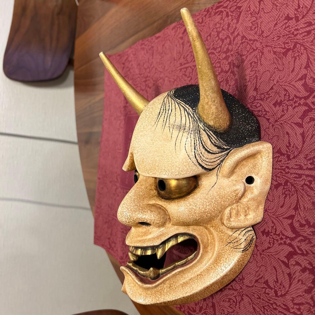 能面 般若 木彫り - メルカリ