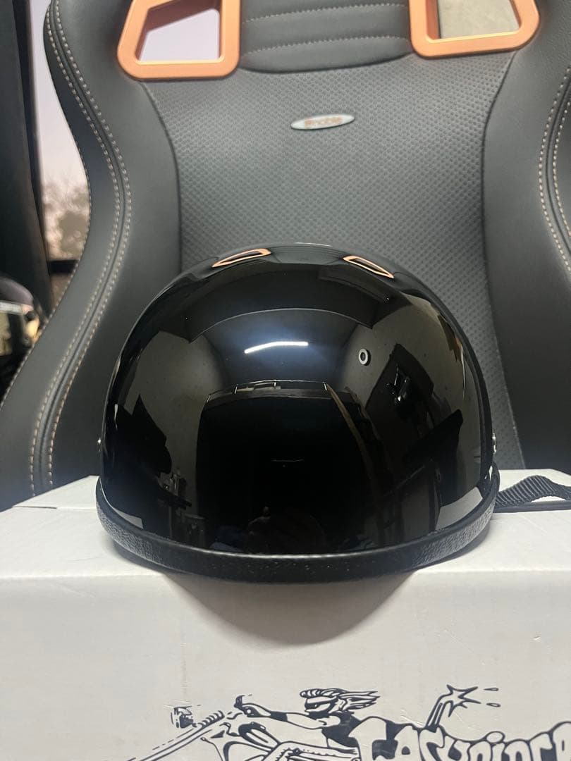 イージーライダース ヘルメット【9862-BK】ギャングスター ダブルストラップ