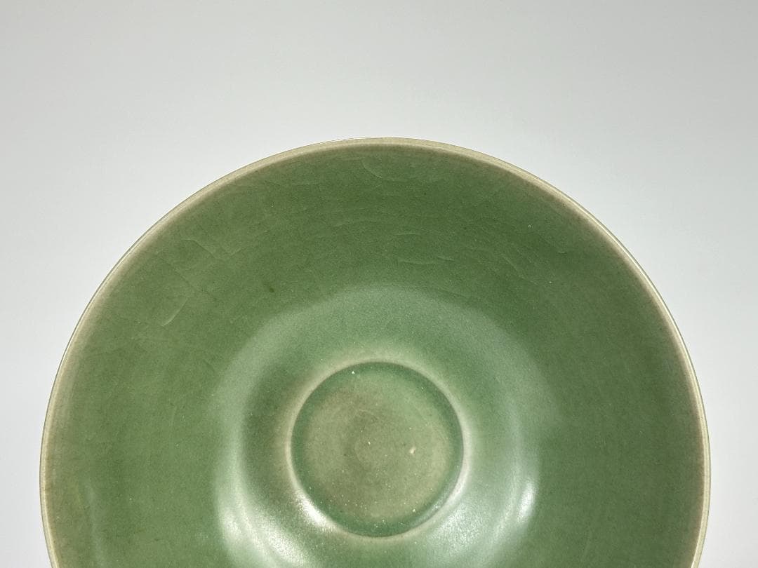 中国美術　龍泉窯　青磁　蓮弁碗　茶碗　唐物　古物　時代物