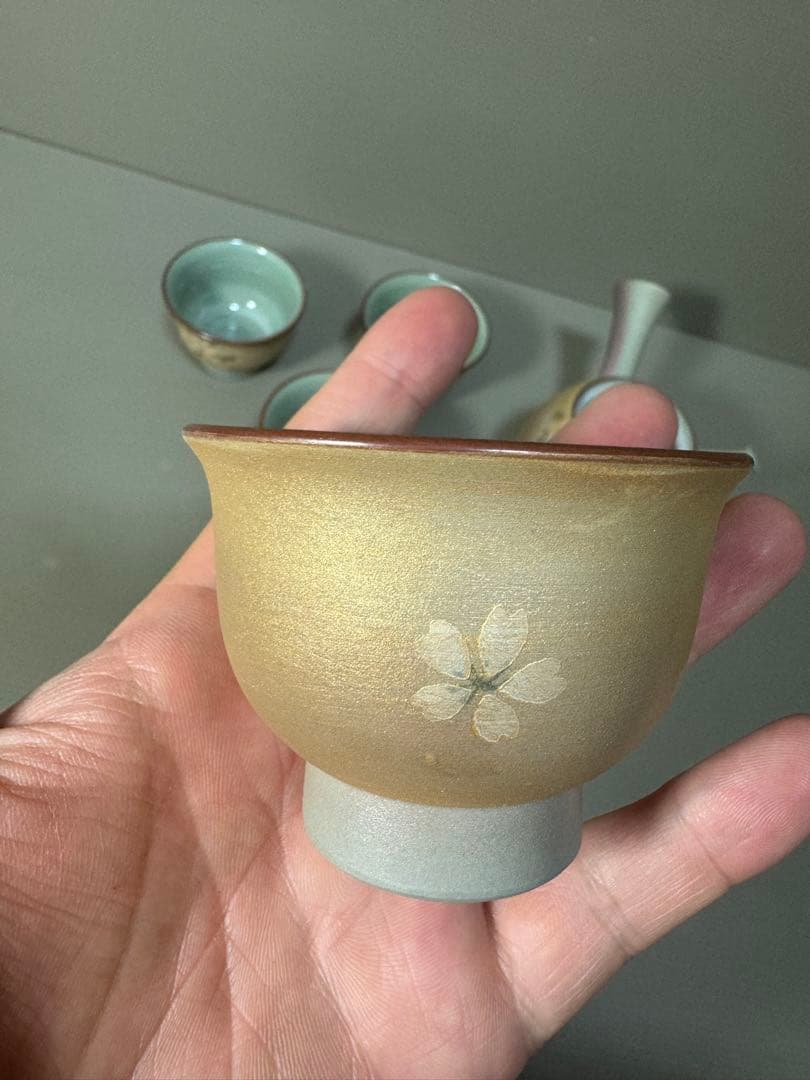 2291 有田焼 雲錦かすみ 茶器セット 急須1客 湯呑5客 未使用