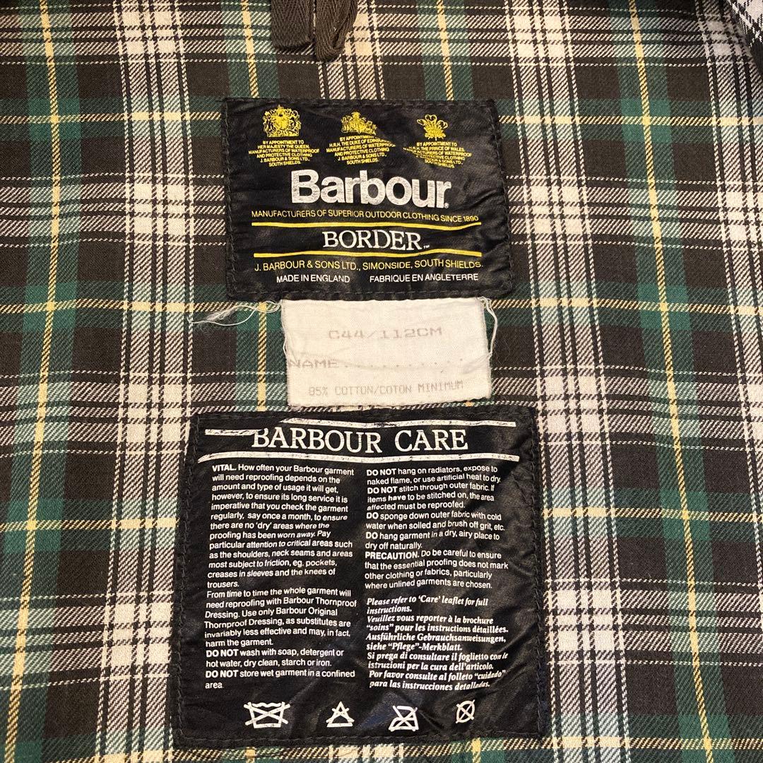 Barbourバブアー　BORDER ボーダー ワックスジャケット