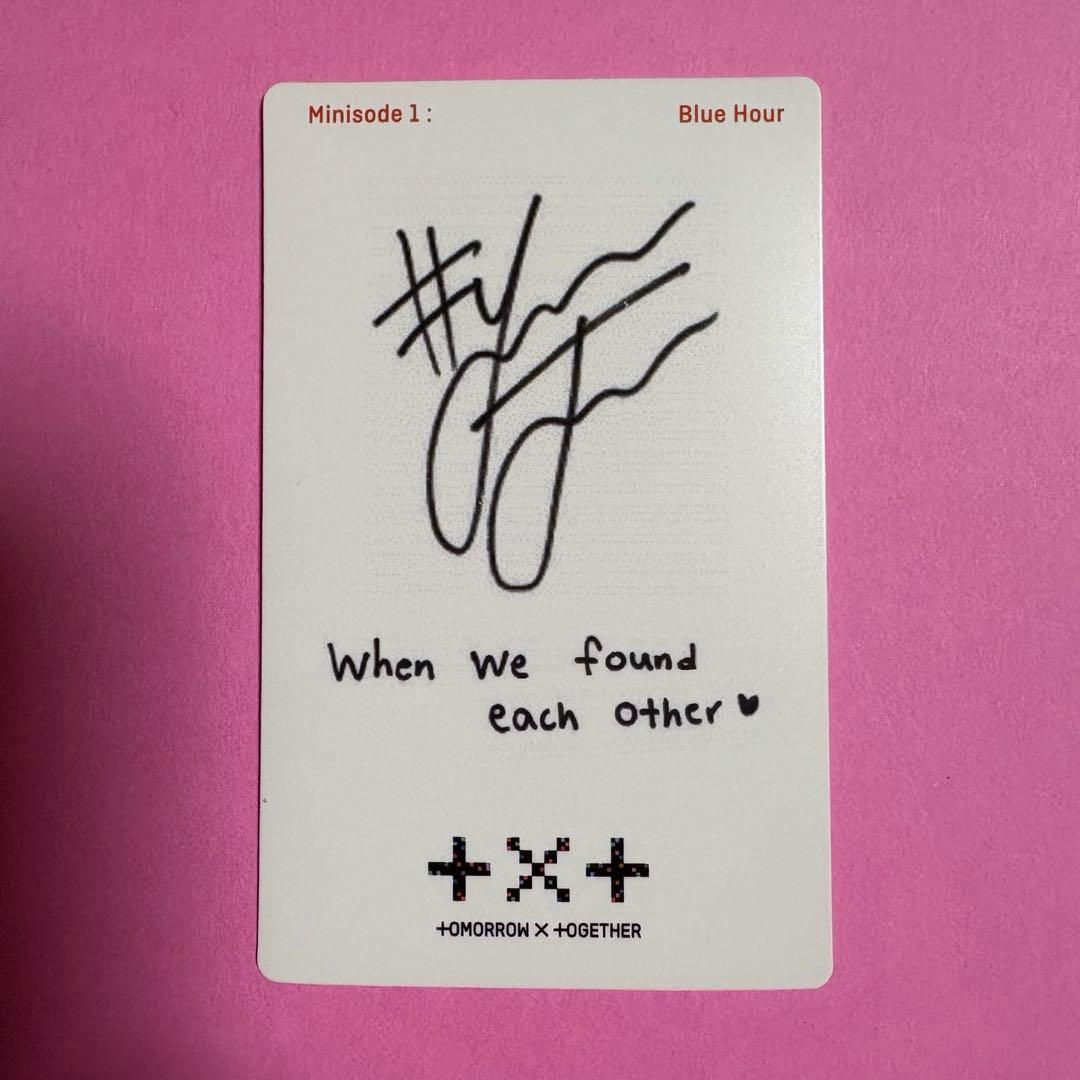 TXT ヨンジュン 直筆サイン BLUE HOUR