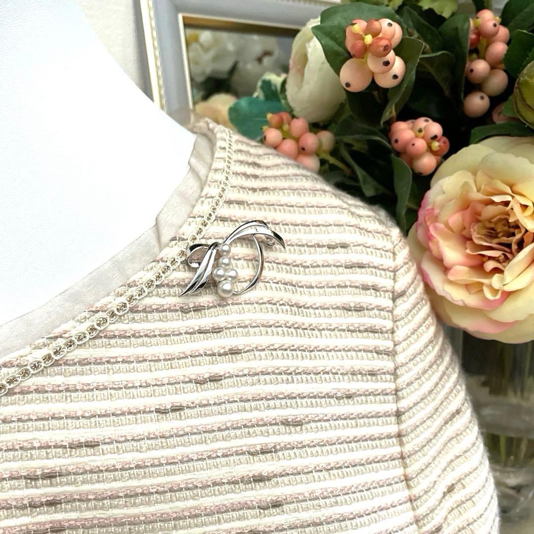 ミキモト ブローチ 「はなかご」 ケース付き