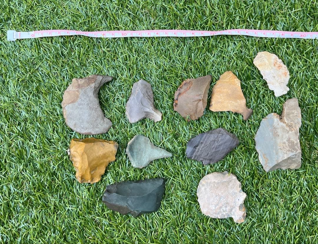 矢尻 鏃 やじり 縄文石器 弥生時代 破片 新潟県 長者屋敷遺跡 中貝遺跡