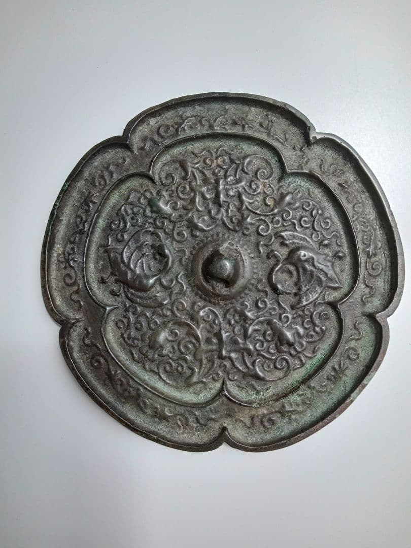 和鏡（古鏡） 瑞花鴛鴦五花鏡 平安時代 和鏡（古鏡） 瑞