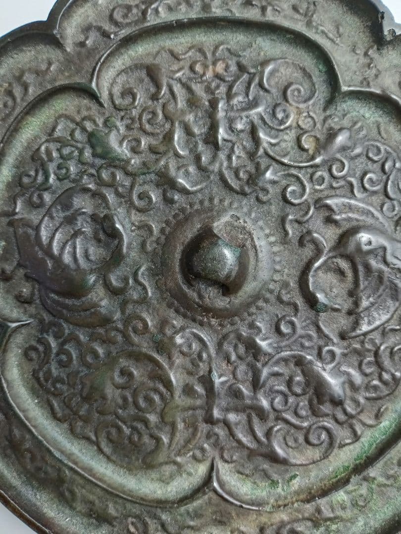 和鏡（古鏡） 瑞花鴛鴦五花鏡 平安時代 和鏡（古鏡） 瑞