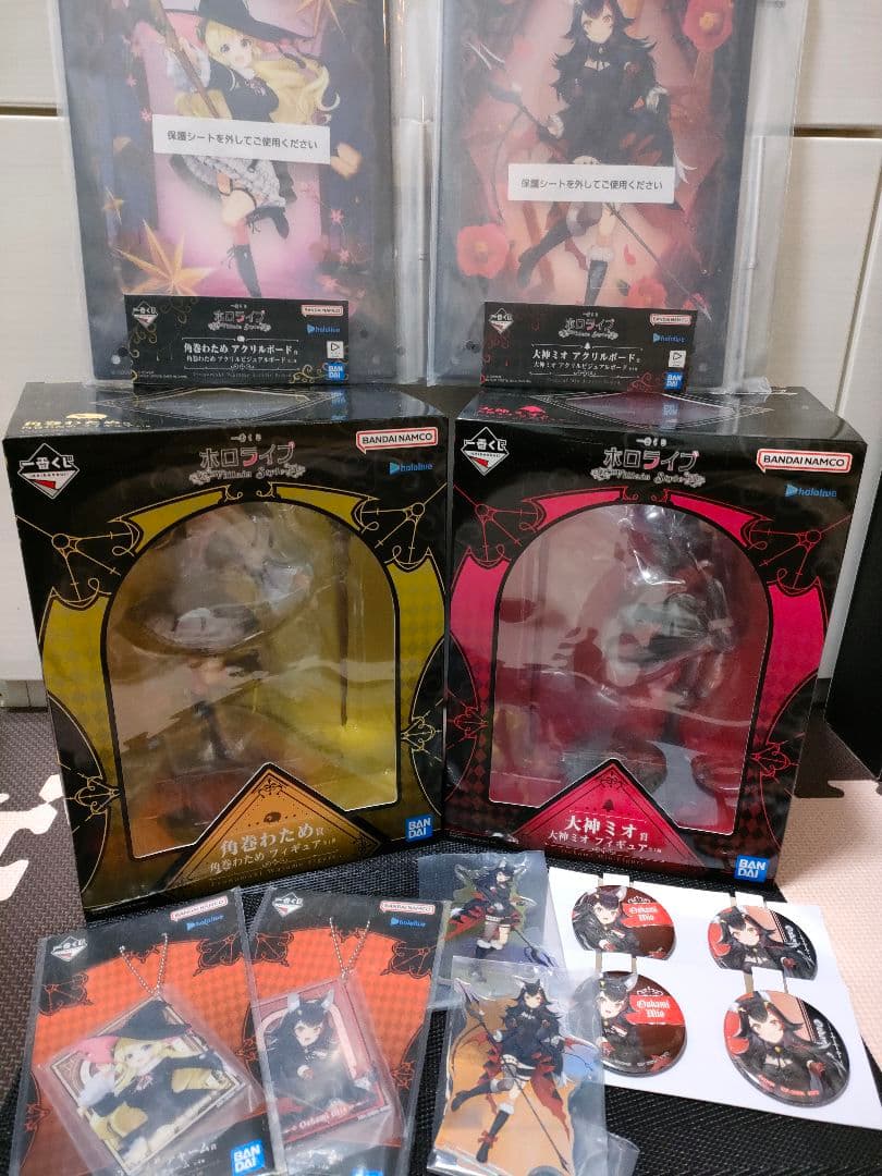 一番くじ ホロライブ フィギュア アクリルボード 大神ミオ 角巻わため