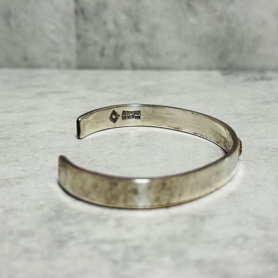 アリゾナ 平打ち バングル 太陽神 K18 SV925 ブレス ARIZONA