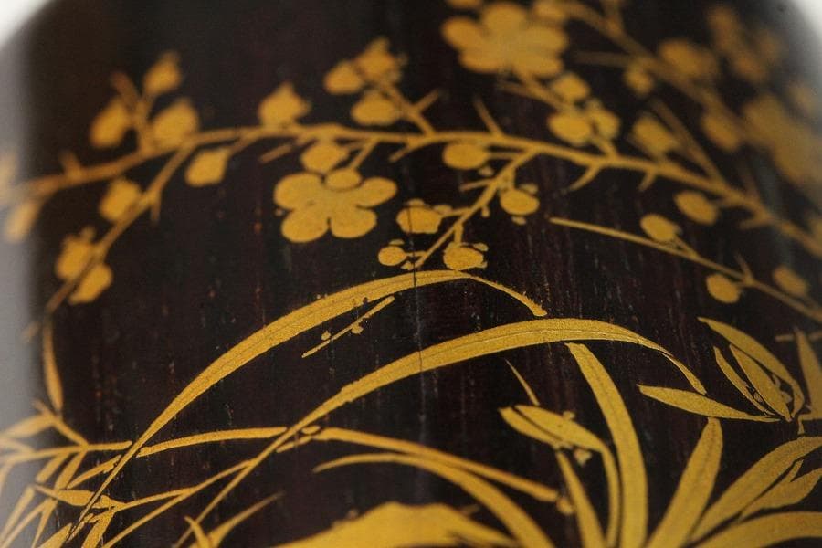 茶道具 紫檀 草花蒔絵 茶入 美品(K-BB517) - メルカリ