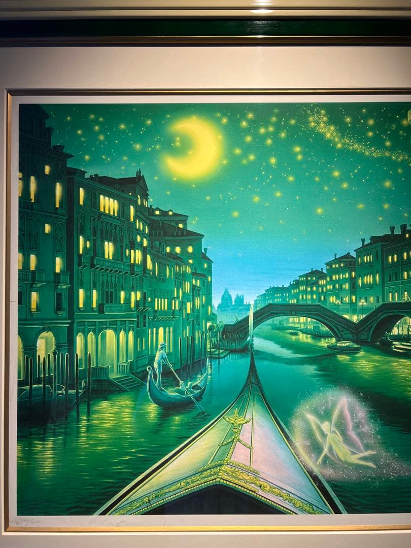 他の方発送ディズニー×塚本馨三 「グリーン ヴェニス」限定200 直筆