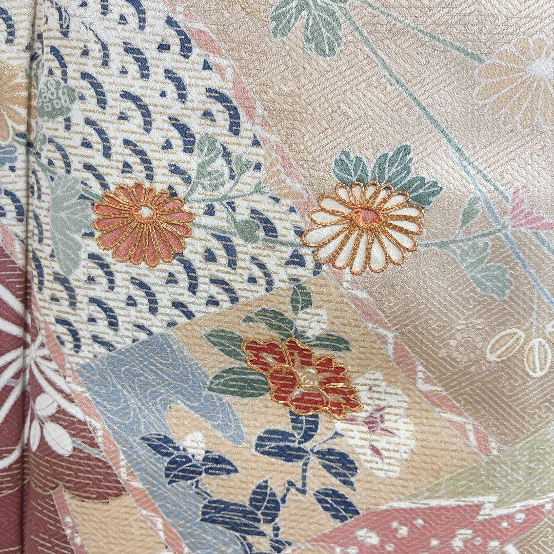 訪問着 フルセット 着物 正絹 卒業式 入学式 金駒刺繍 藤色雅花 G15