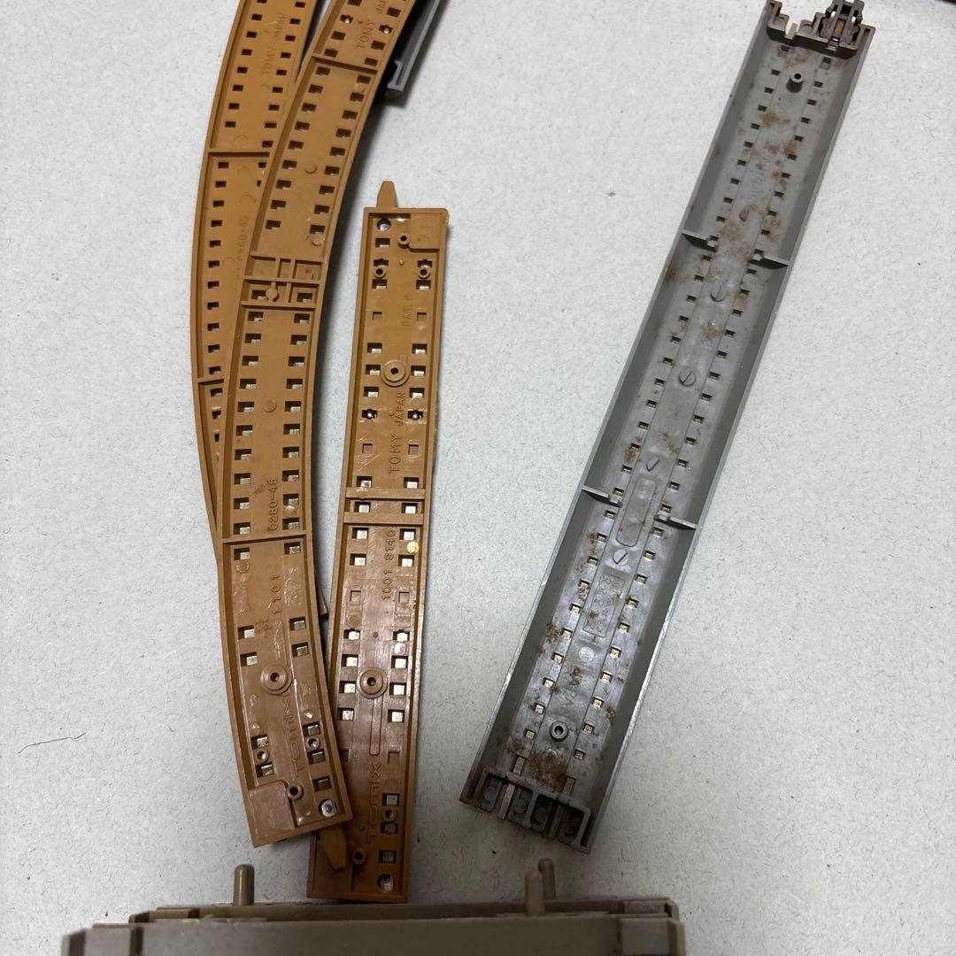 レールセット 多数部品大量まとめ出品ジャンク品tomix 他 レール車両6台