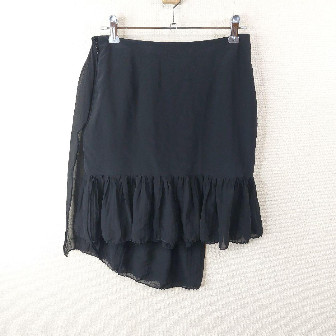 【シルク】Christian Dior paris　膝丈スカート　希少デザイン