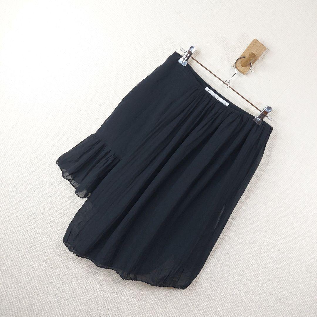 【シルク】Christian Dior paris　膝丈スカート　希少デザイン