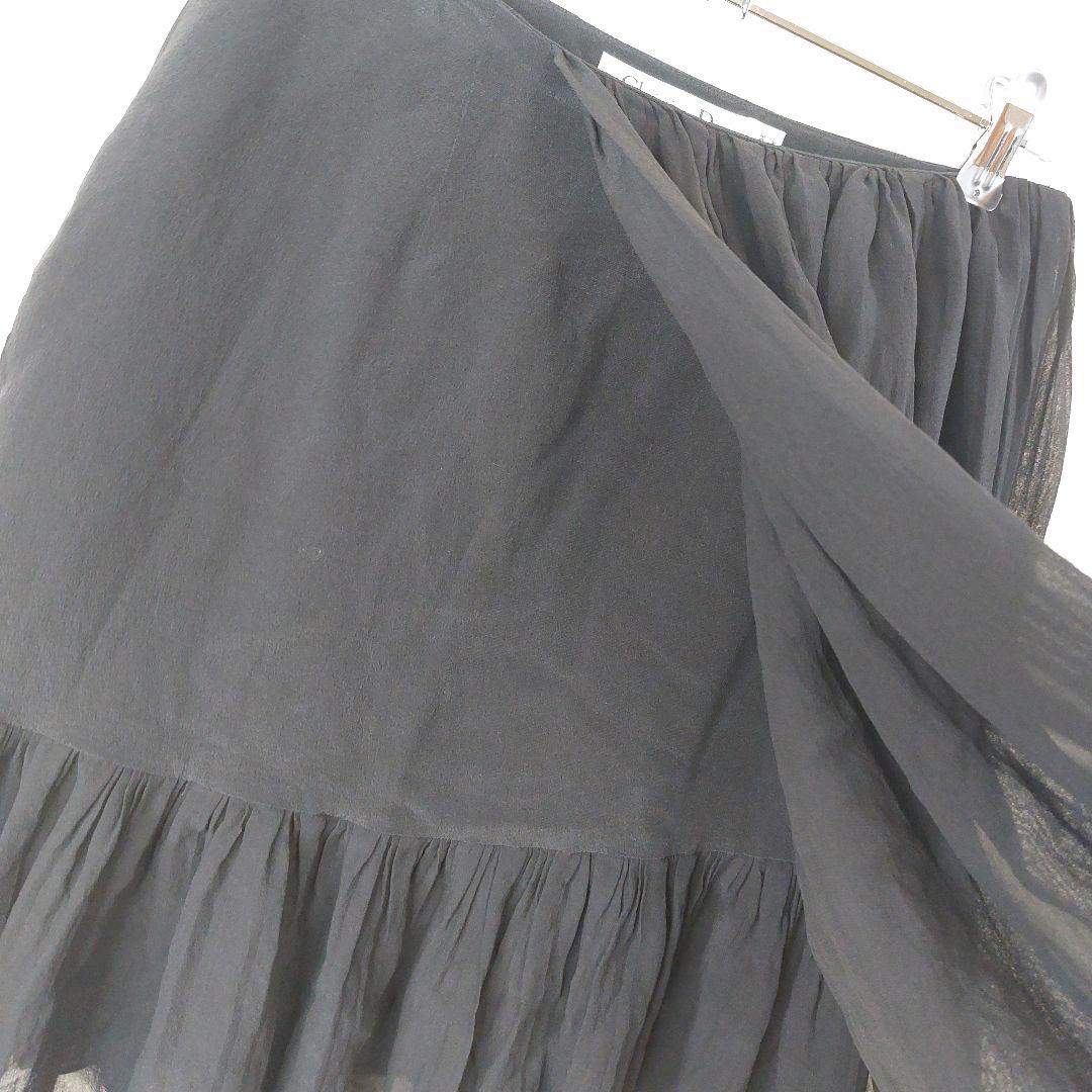 【シルク】Christian Dior paris　膝丈スカート　希少デザイン