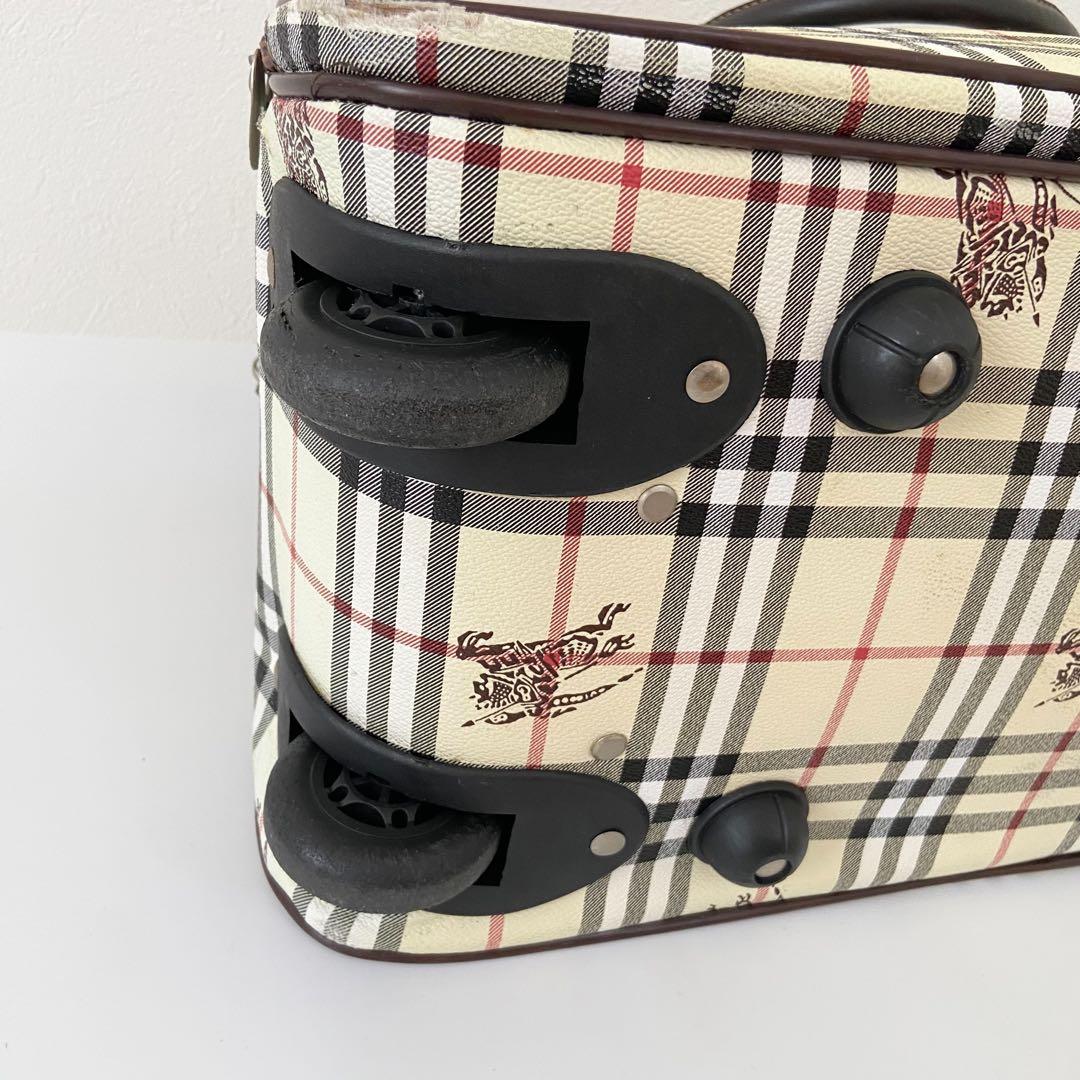 Burberry ボストン キャリーバッグ PVC ノバチェック 大容量