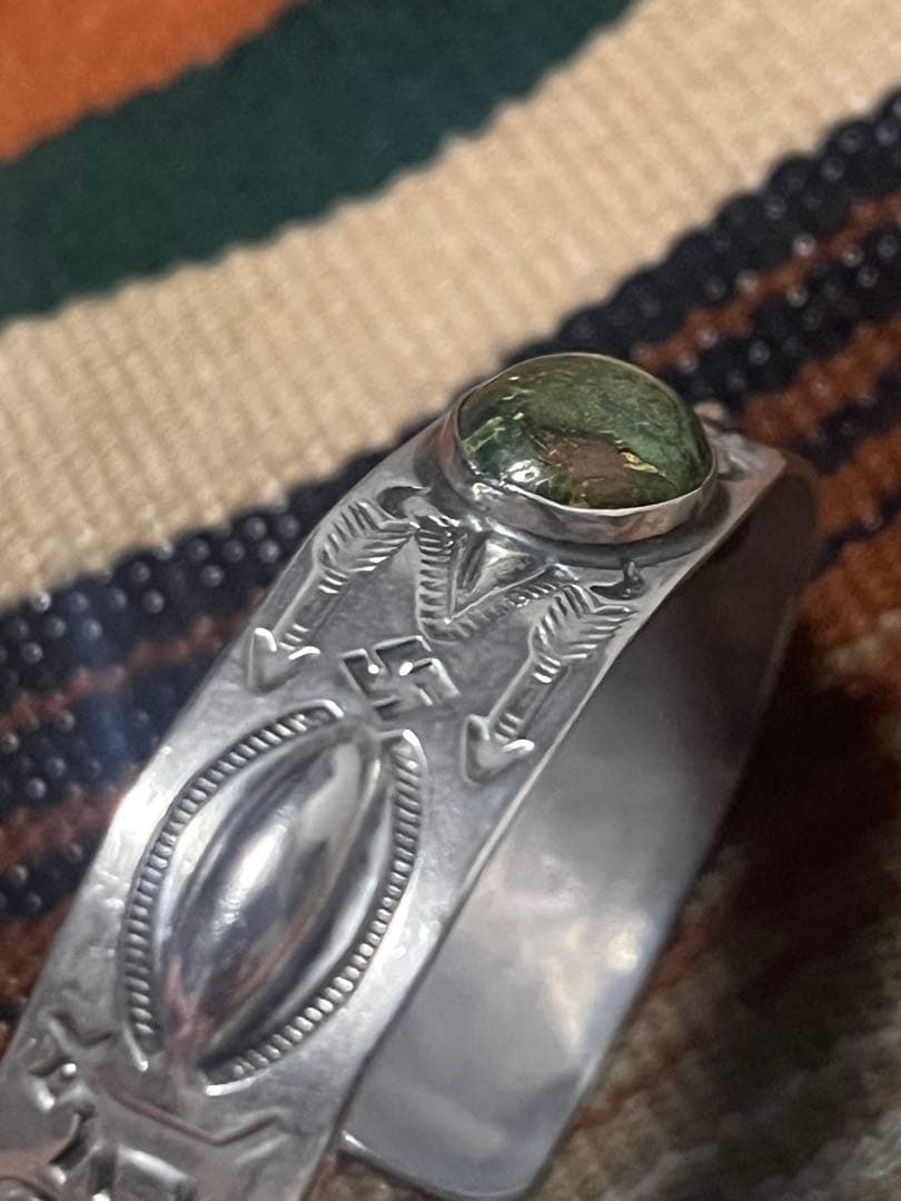 NAVAJO ターコイズバングル アローヘッド ホースドック