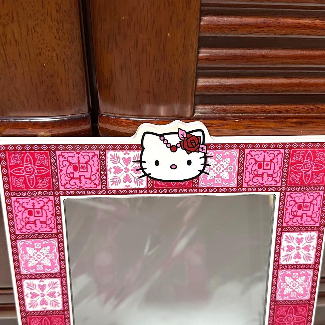 激レア品 サンリオ ハローキティ ローズキティ 木製ミラー