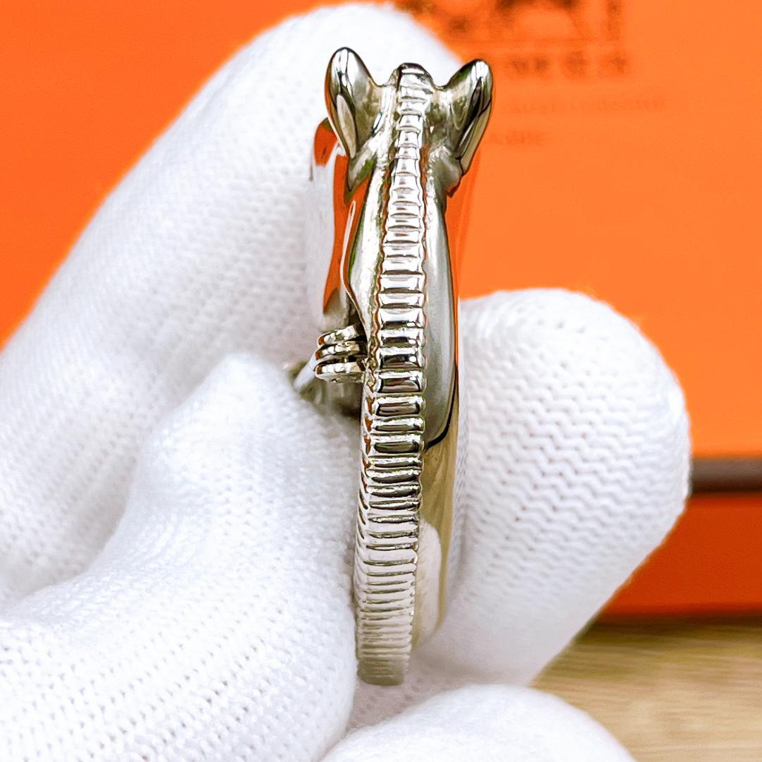 ◇エルメス◇HERMES ホースヘッド ブローチ シルバー ブランド 馬