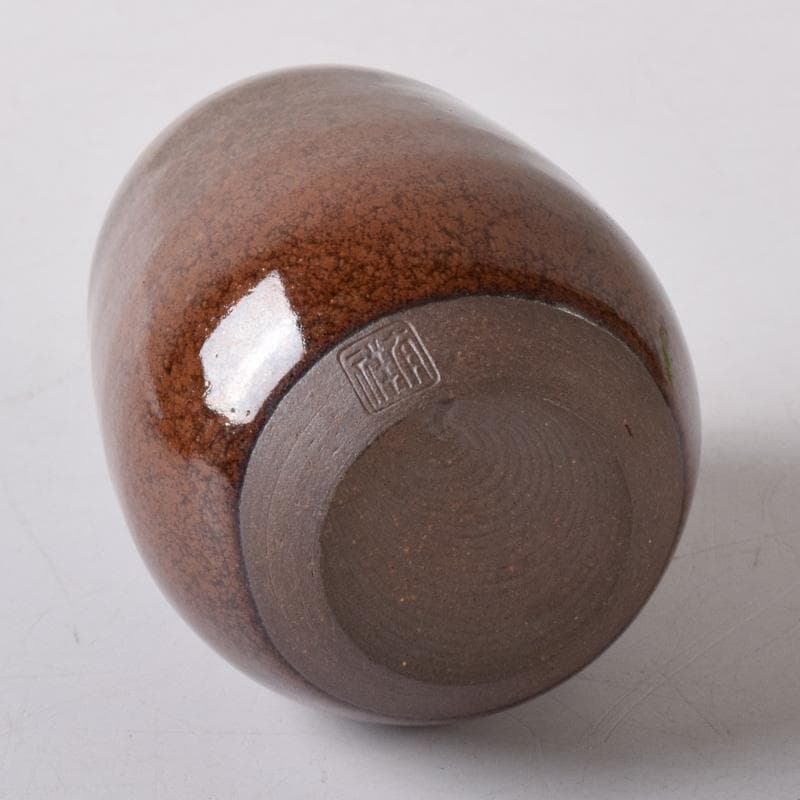 茶道具 平安 笹田有祥作 摸 六祖 茶入 仕覆付 共箱 V 7870 - メルカリ