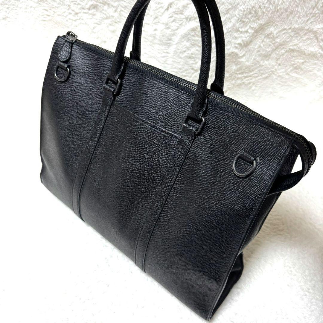 ✧訳あり【コーチ】ビジネスバッグ　ブリーフケース黒