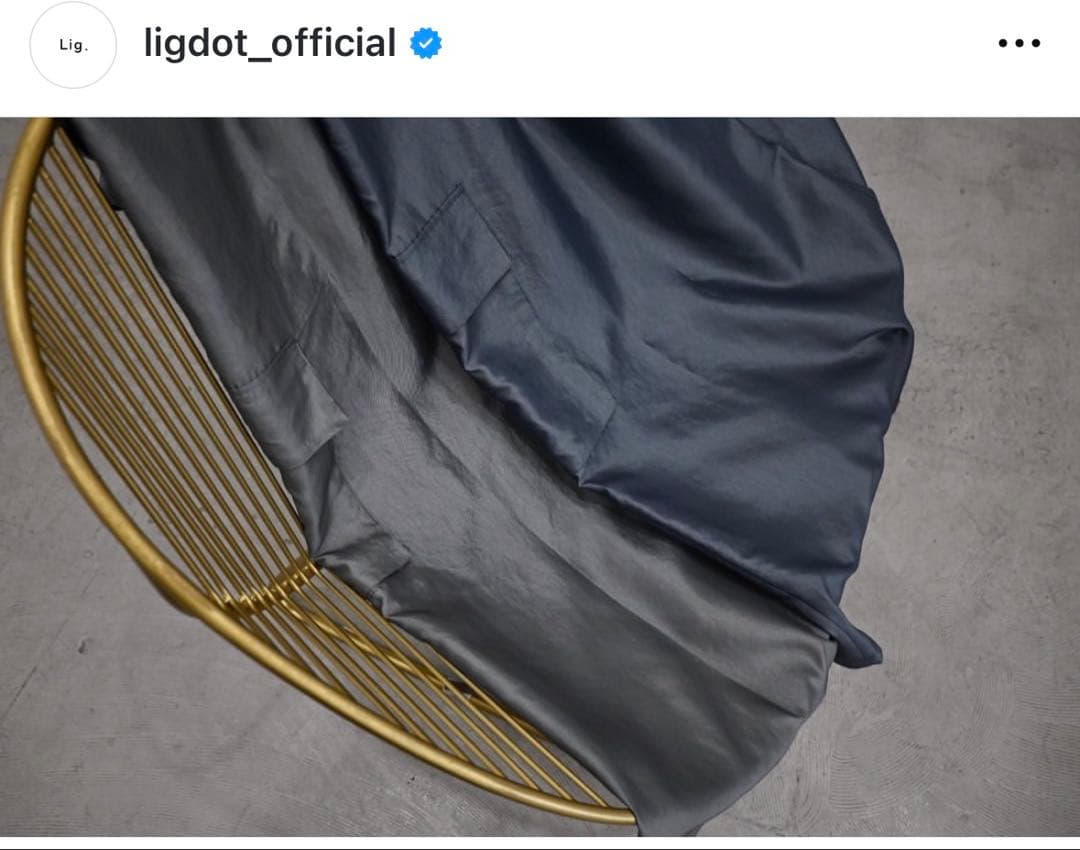 【10月24日迄】lig. wide cargo pant Blue