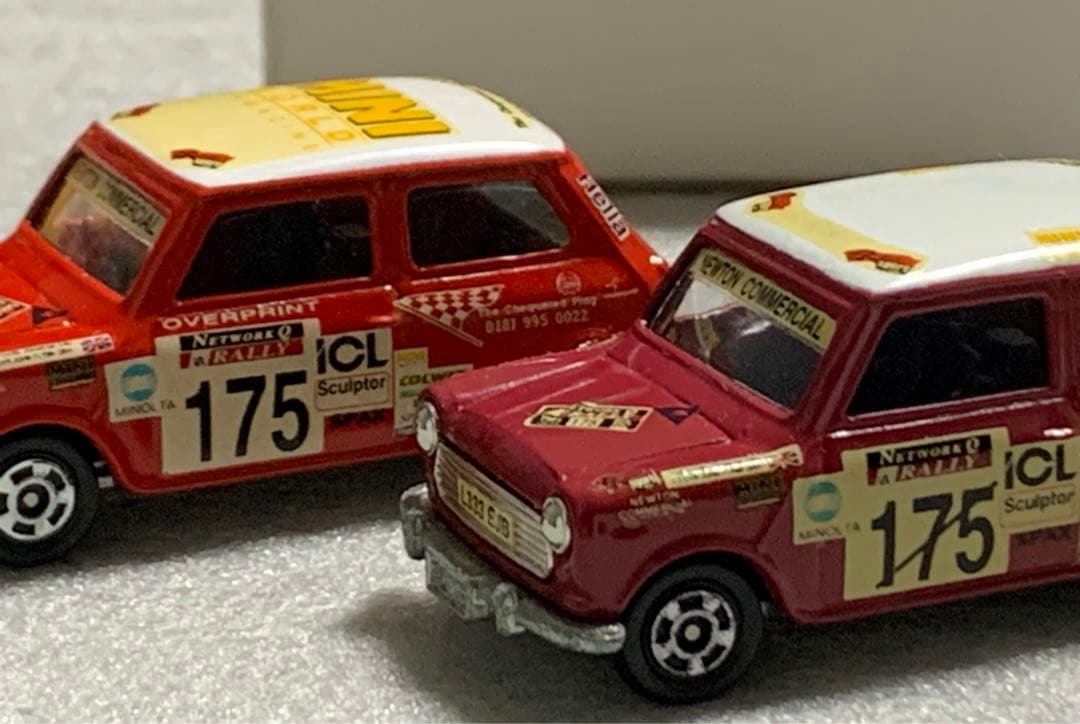 トミカ ミニクーパー トラフィック モンテカルロラリーカー ゼッケン175番 朱