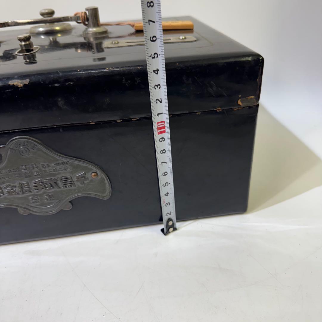 手提げ金庫 千鳥 金属製キャッシュボックス ダイヤル式 アンティーク