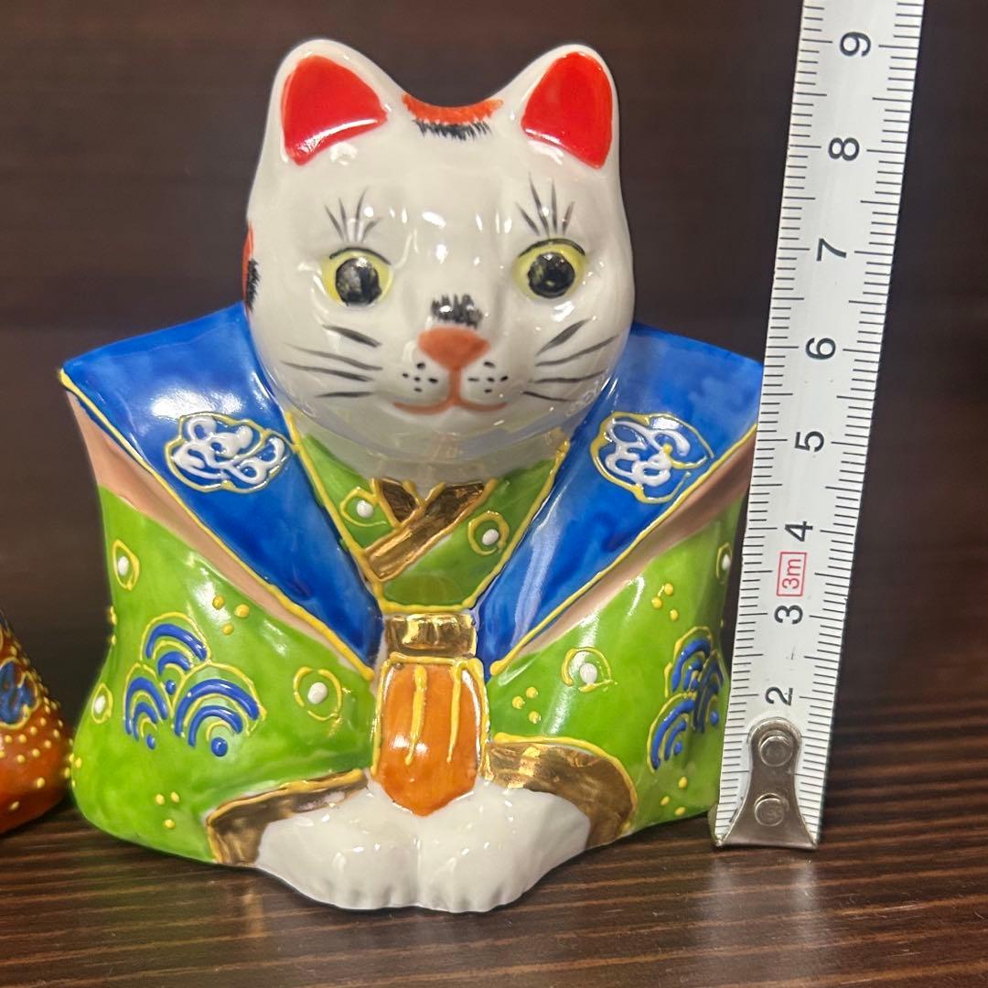 木製 招き猫 置物 手彫り
