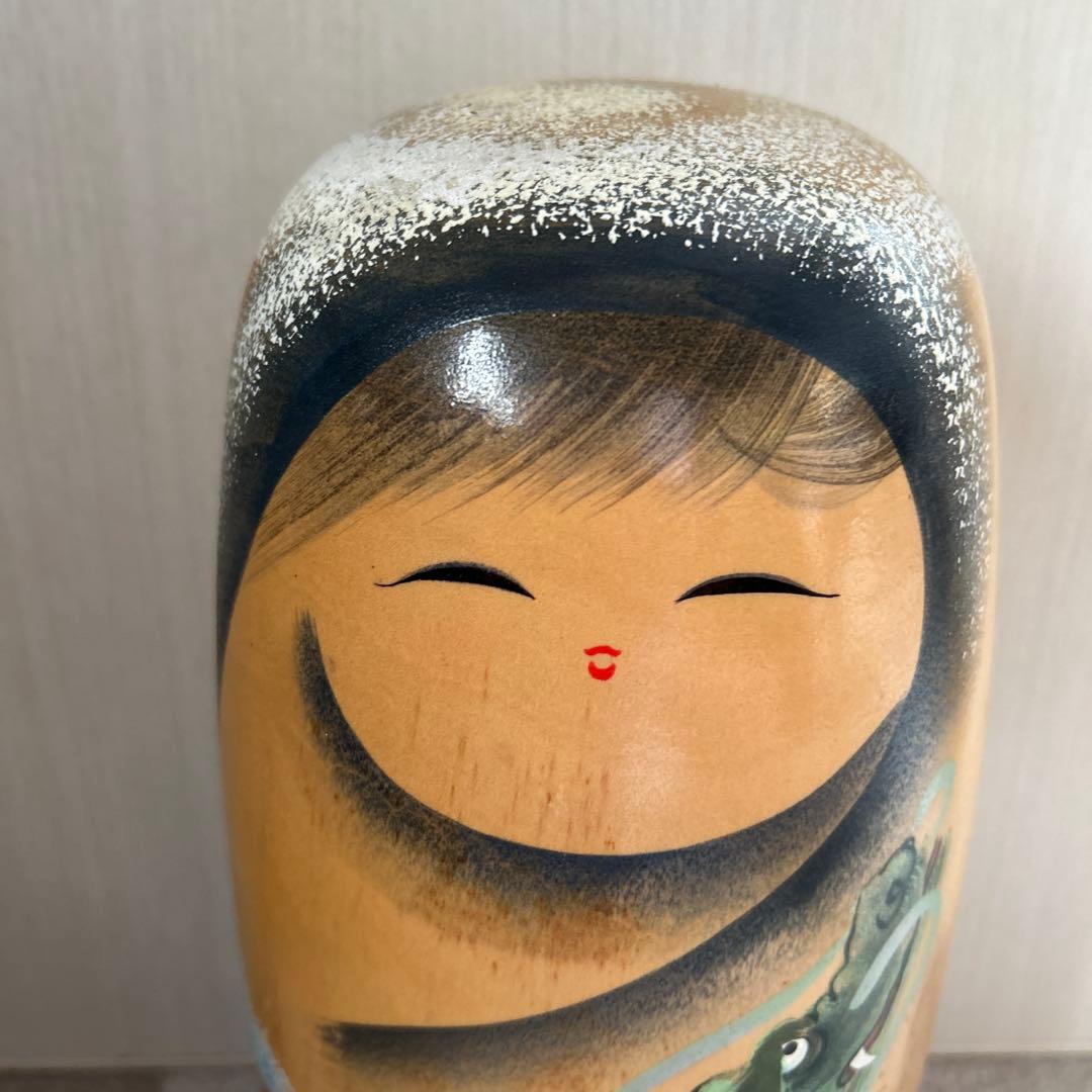 送料込み】 創作こけし[大］ 香村 作 福島 伝統工芸 干支 兎 送料無料