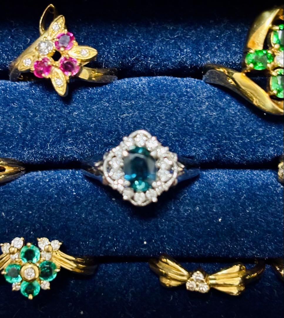 美しいサファイアリング　プラチナ　pt900