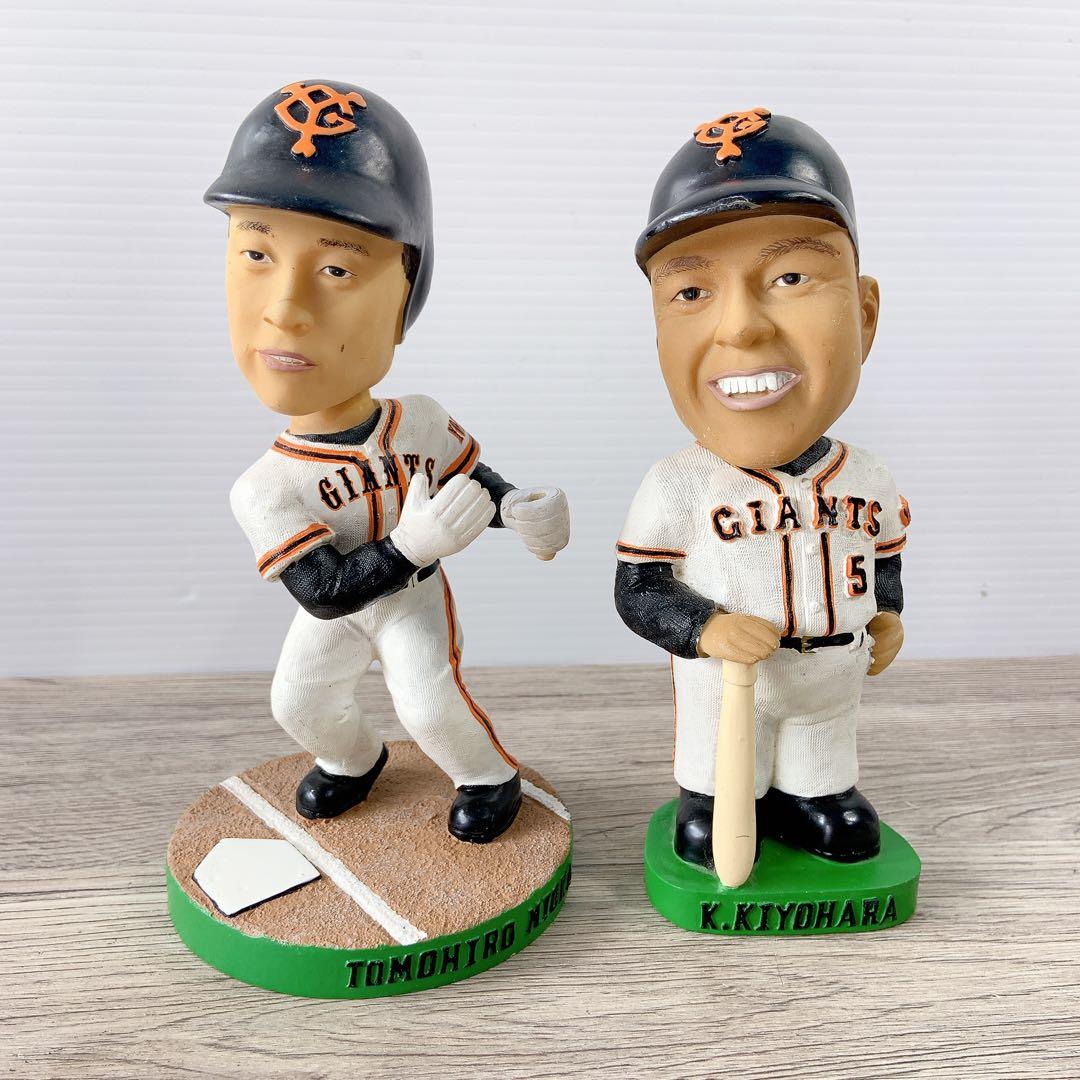 巨人 読売ジャイアンツ ボブルヘッド フィギュア 二岡 清原 セット